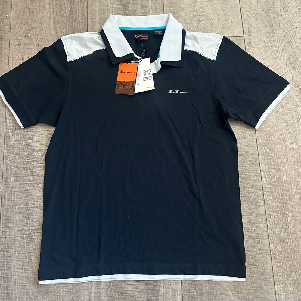 New with Tags Ben Sherman Men’s XL Navy Blue Polo Shirt